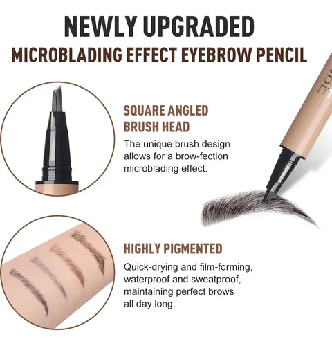 Lápiz De Cejas Microblading Ucanbemakeup 04 Marrón Ceniza