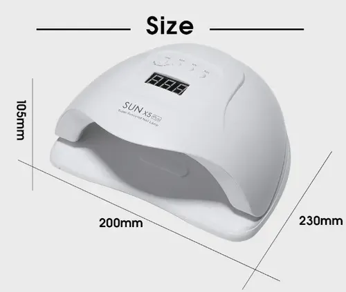 Cabina Uñas Led / Uv Sun 5x Plus 80w Display La Mas Potente