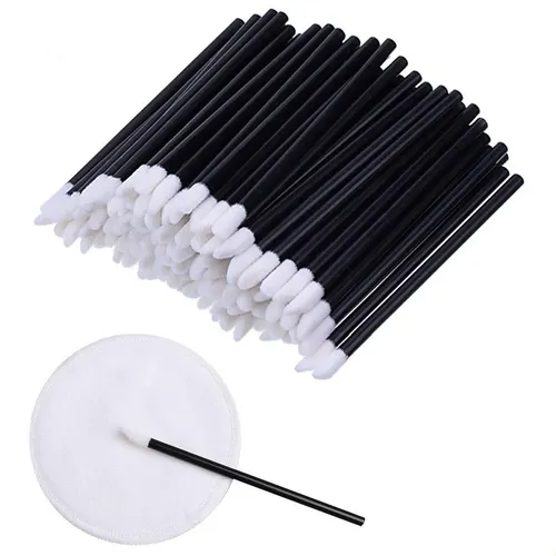 200 Brochas Labiales Desechables Mini Black