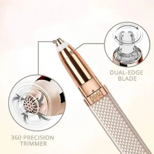 Depiladora Facial 2 En 1 Vello Cejas Recargable Color Surtid Color Blanco