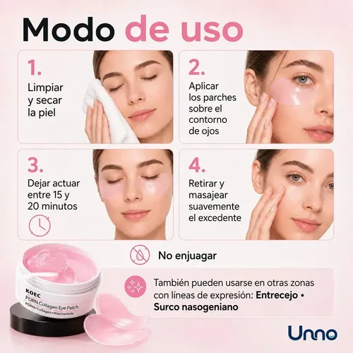 Parches Ojos Colageno Koec Pdrn Anti Ojeras Hidrogel