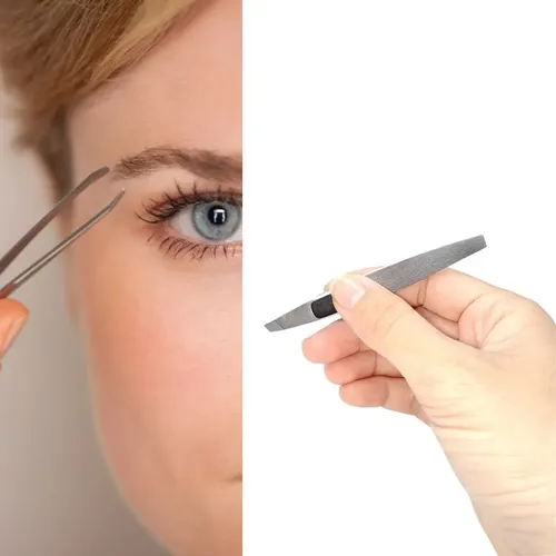 Pinza De Depilar Mely Acero Inoxidable Cejas Profesional