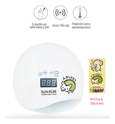 Cabina Uv Led Sun Hl26 108w 36led Uñas Profesional Manicura