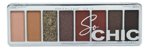 Paleta So Chic Fluor Glitter Sombras Ojos Pink21 Original