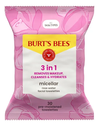 Toallitas De Agua De Rosas Micelares Burt’s Bees, 30 Unidade