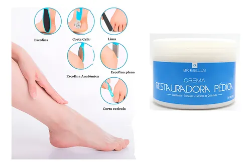 Kit Pedicuria+crema Restauradora Callos Fisura Grieta Talón