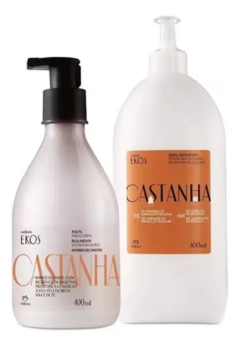 Pulpa Para El Cuerpo Ekos Castaña + Repuesto – 400ml Natura