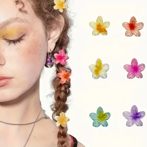 Pinzas, Clips, Broches Para Cabello Niñas Flor Degradada Qh