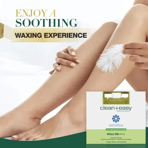 Recambio De Cera Roll-on Clean+easy Large Sensitive 12 Pack