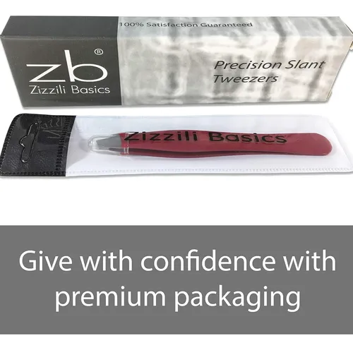 Pinza Profesional Acero Inoxidable Roja Para Cejas