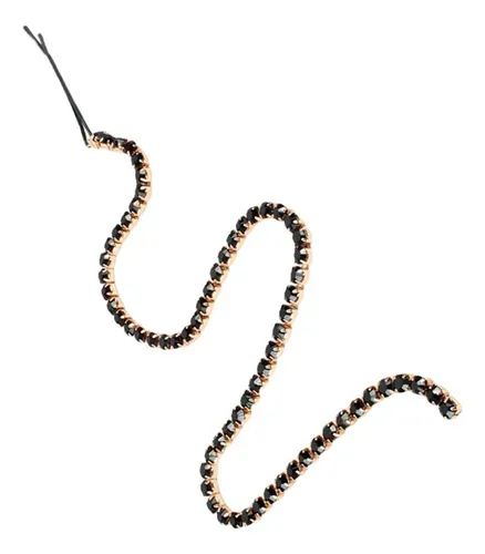 Con Cadena De Borlas, , Diadema Para Mujer, Diadema Negro