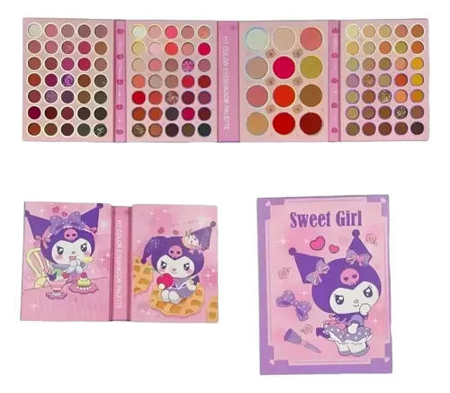Set De Maquillaje Sweet Girl Kuromi Estuche Kawaii