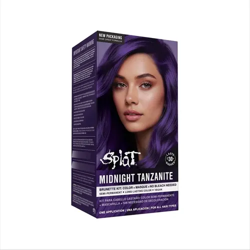 Kit De Tinte Para El Cabello Splat Midnight Tanzanite Semipe Sin Tono