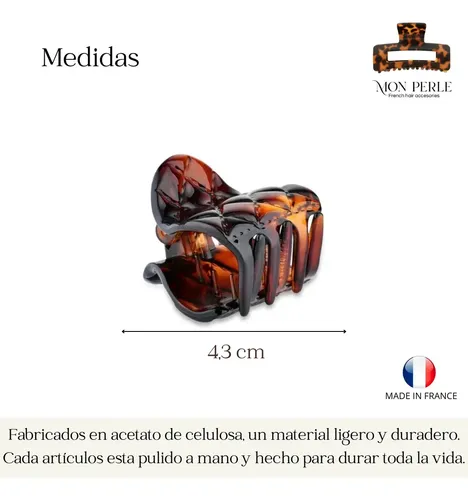 Broche Pelo Mediano Ganchos Clip Carey Frances Carey