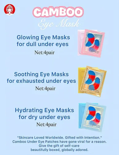 Parches De Gel Camboo Para Debajo De Los Ojos, 12 Pares