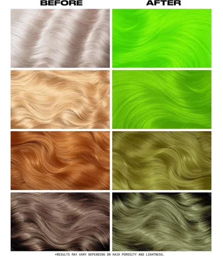 Lunar Tides Tinte Semipermanente De Cabello Neon Lime 8 Oz