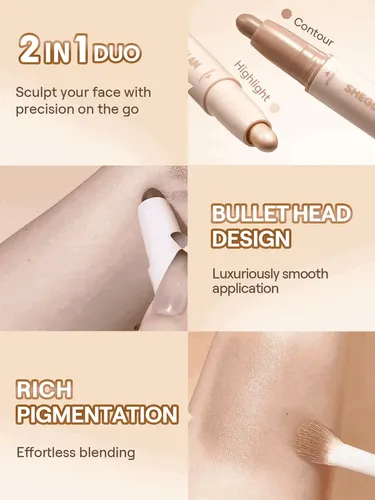 Sheglam Barra 2 En 1 Para Contorno E Iluminador – Brown Suga