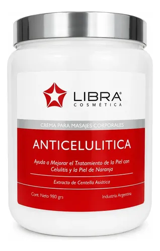 Crema Masajes Anti Celulitis X 980gr Centella Asiatica Libra