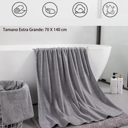 Jsjx Toallas De Baño Completas De 3 Piezas, Grandes, 70 X
