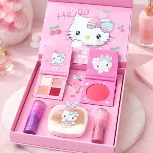Kit O Paleta De Maquillaje Estuche X1 Para Niña Hello Kitty