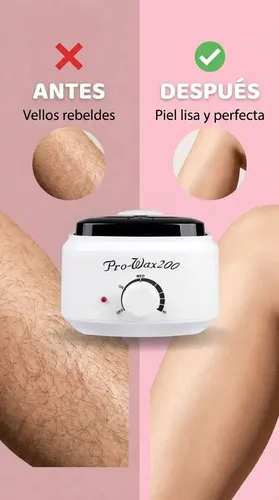 Calentador De Cera Depilatoria Profesional Pro Wax 200 Olla Eléctrica Con Temperatura Regulable Para Cera En Perlas Discos Y Barras Uso Hogar Salón Spa Estética Belleza