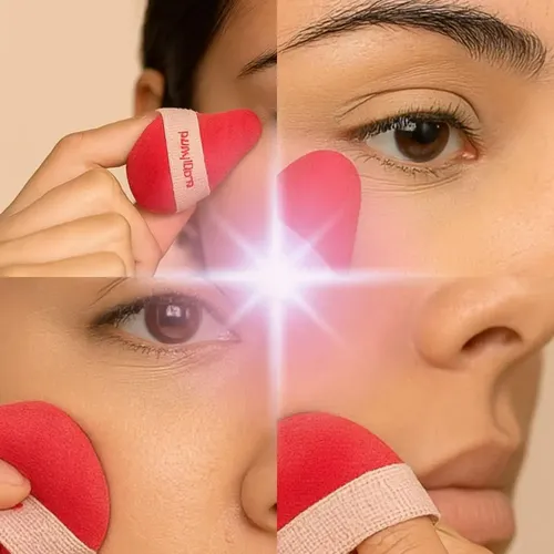 Esponja De Maquillaje Mini Antipolvo Ruby Rose Tiny Touch Rosa Mediana