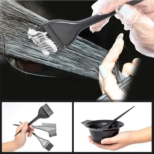 Juego De Brochas Y Cuencos For Teñir El Cabello De 4 **
