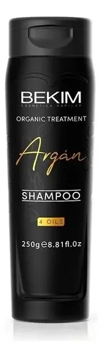 Shampoo Argan 4 Oils Tratamiento Capilar Bekim 250gr Pack X3