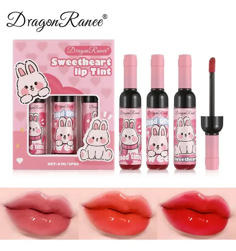 Set De Labial Líquido Dragon Ranee No Transferible Hidratant
