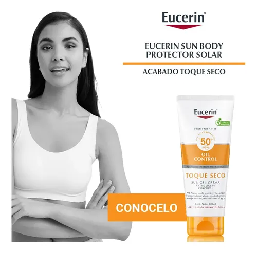 Protector Solar Eucerin Toque Seco Fps 50+ X 200 Ml