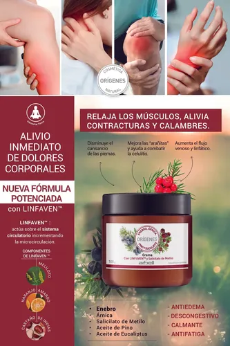 Crema De Enebro Árnica Uña De Gato Arbell Origenes Oferta