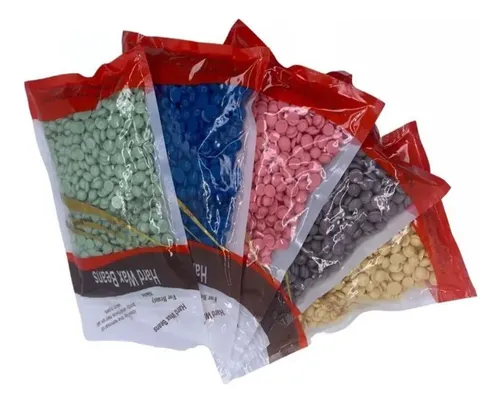 W Bolsa De Cera Depilatoria Elastica Tipo Frijol Natural .