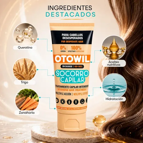 Crema Para Peinar Socorro Capilar Sin Enjuague X120g