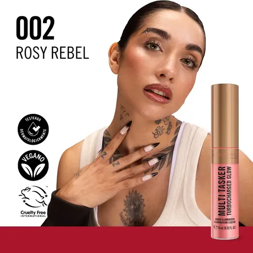 Iluminador Líquido Multitasker Turbocharged Glow 10ml Rimmel