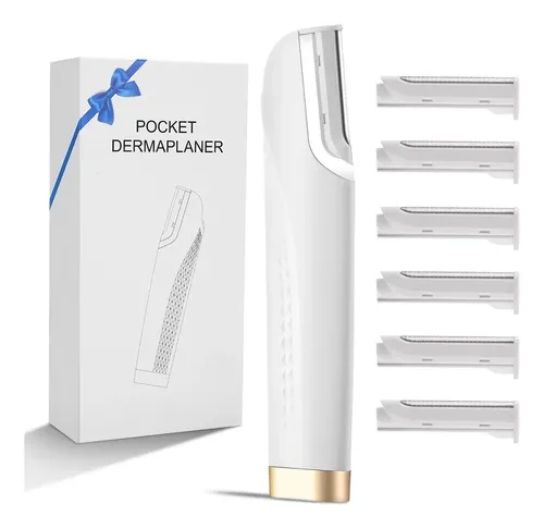Afeitadora Dermaplane Recargable Con Luz Para Mujer 6 Repues