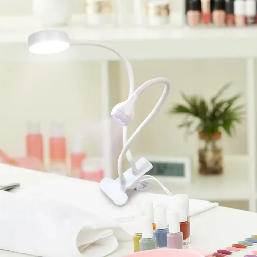 Lámpara Led Con Clip Y Luz Uv Flexible Para Manicura