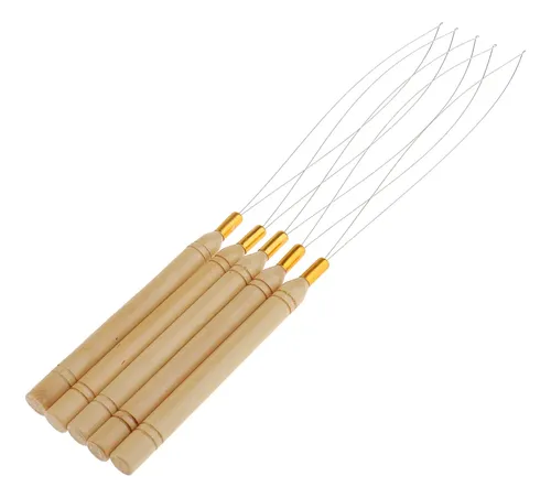 2 X 5pcs Kit Herramienta De Extensiones De Cabello Threader