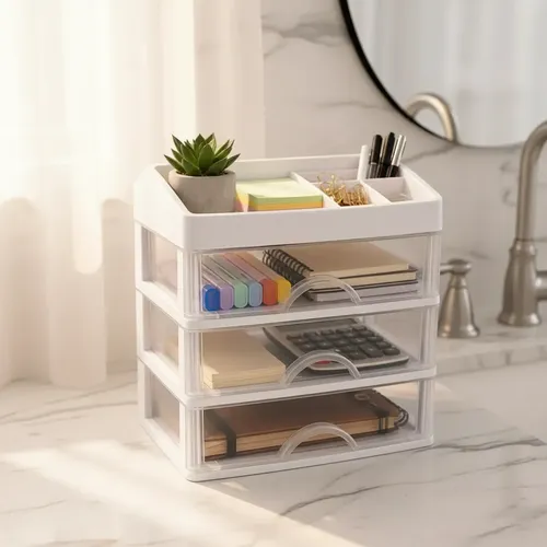Organizador De Maquillaje 3 Cajones Multiuso Hogar Cosmetico