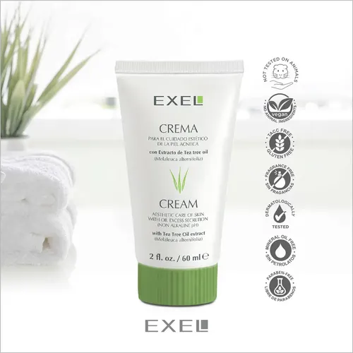 Crema Para Pieles Acneicas Exel Con Extracto Tea Tree Oil