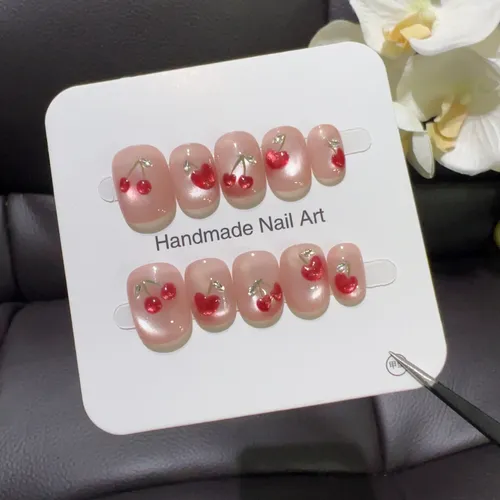 Calidad Superior Parche For Uñas Con Fruta Fresca Y Cereza