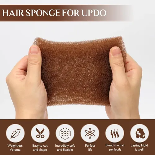 Relleno De Cabello Updo Ygqqoy Marrón Claro Con Horquillas