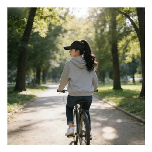 Gorra Con Peluca Negra, Diseño Moderno Y Juvenil, For Mujer