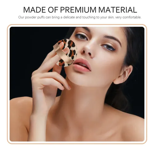 Maquillaje En Polvo Para Niña Con Estampado De Leopardo, 4 U