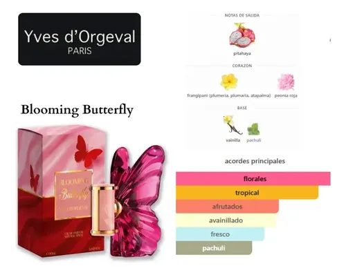 Perfume Yves D’orgeval Blooming Butterfly 90 Ml Edp Mujer