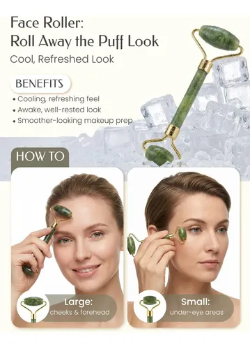 Face Roller Set, Estropajo De Silicona Gua Sha Con Tapa