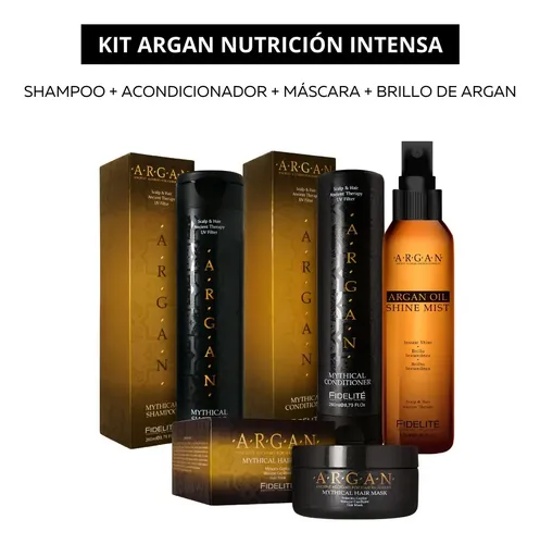 Kit Fidelite Argan: Hidratación Y Nutrición P/ Cabello Seco