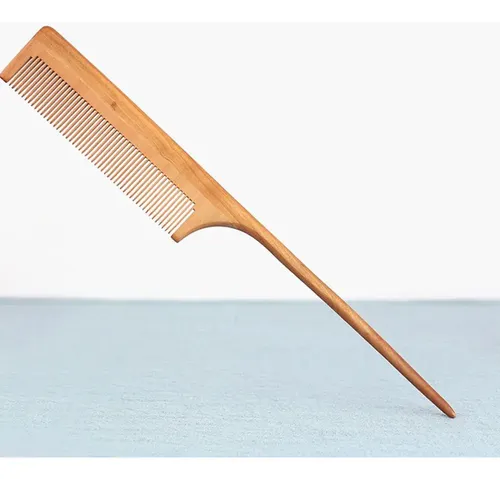Cepillo Peine De Madera Hengfeng Con Punta Y Cola De Ratón