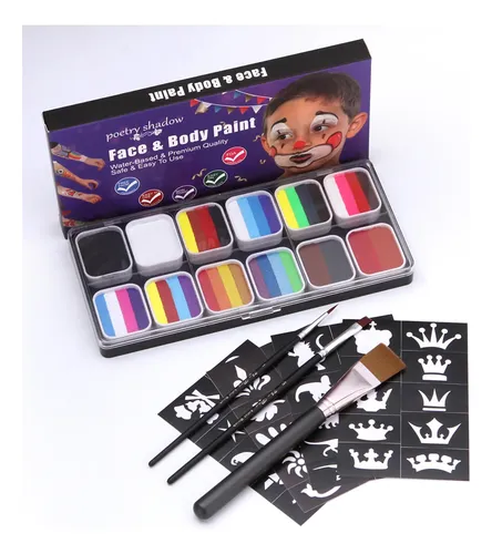 Kit De Pintura Facial Activado Con Agua, Juego De 30 2026