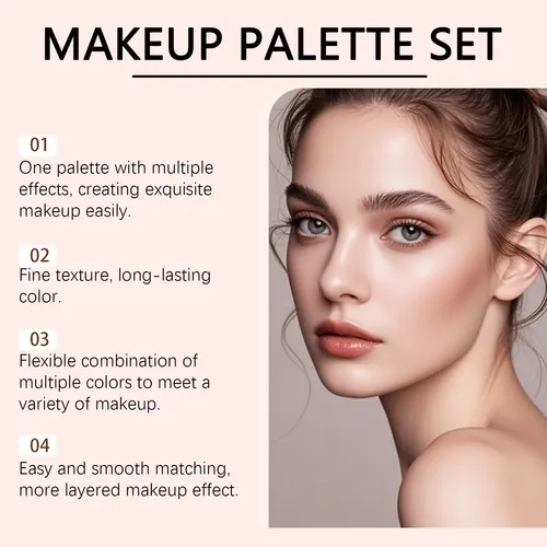 Set Paleta Maquillaje Multifuncional Natural Portátil
