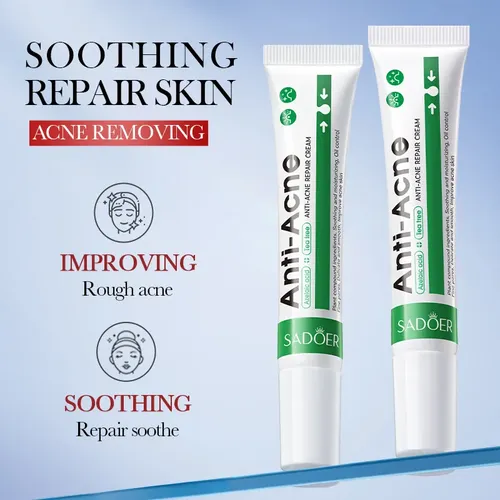 Crema Antiacné Sadoer Cuidado Facial Reparador Y Calmante P